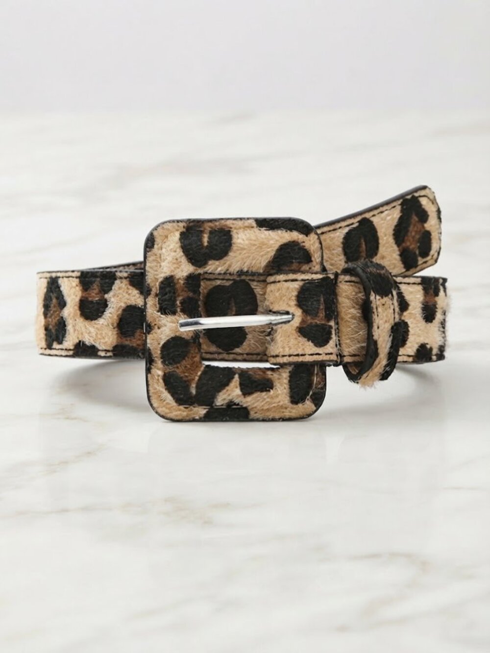 Ladies Leopard Print Pattern Ladies Belt